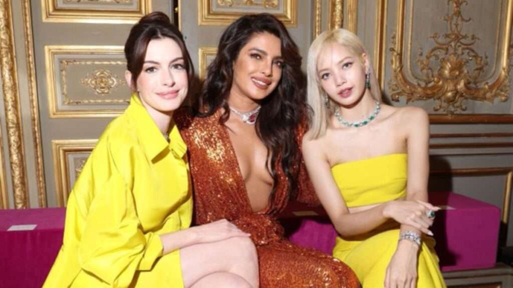 Priyanka Chopra attends Bulgari event in Paris with Blackpink’s Lisa, Anne Hathaway