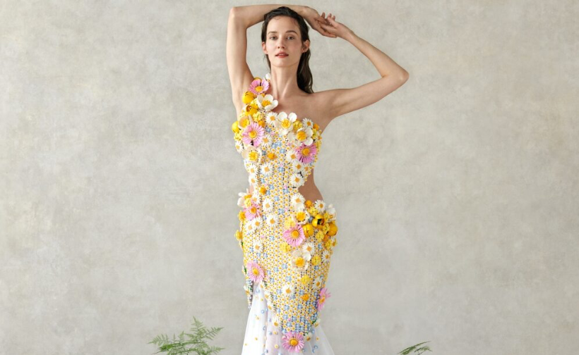 Fashion Designer Turns Lego Bricks into Haute Couture